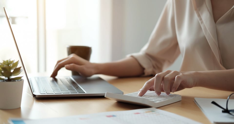 Woman Working Paperworks